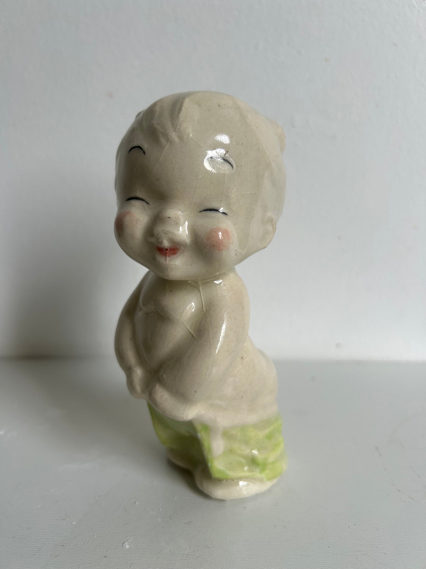 Kewpie estilo Vintage, VERDE.