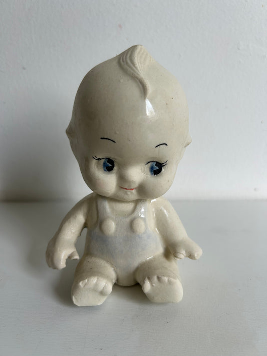 Kewpie estilo Vintage, SENTADO AZUL.