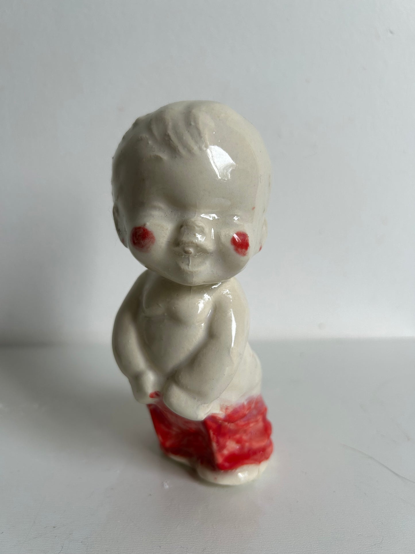 FRACASITO Kewpie estilo Vintage, ROJO.