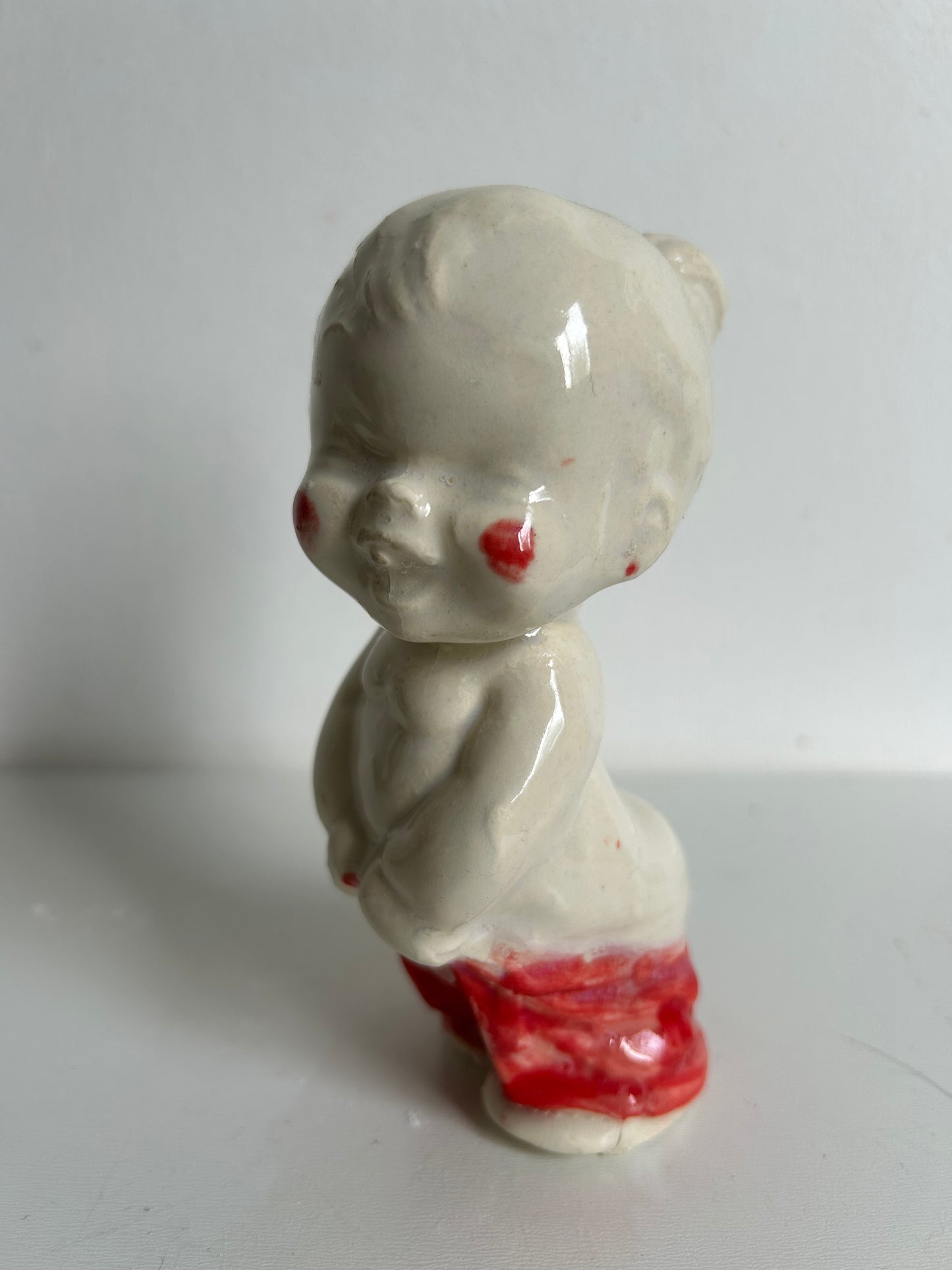 FRACASITO Kewpie estilo Vintage, ROJO.