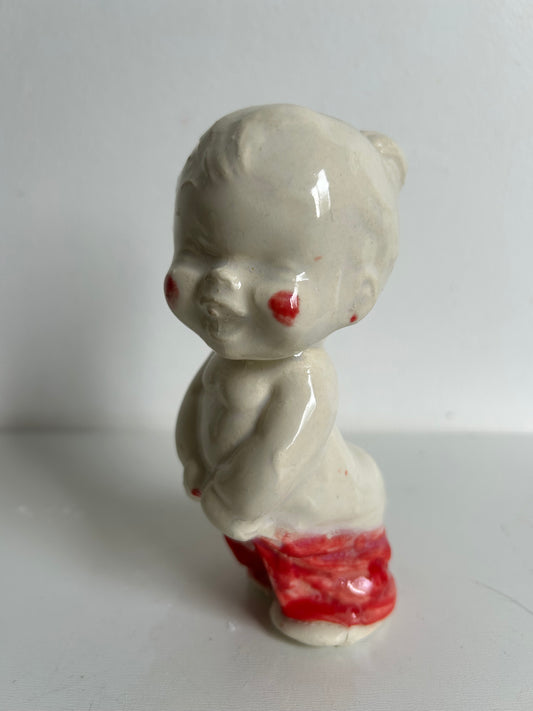 FRACASITO Kewpie estilo Vintage, ROJO.