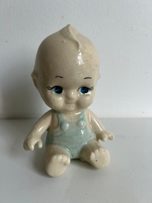 Kewpie estilo Vintage, SENTADO CELESTE
