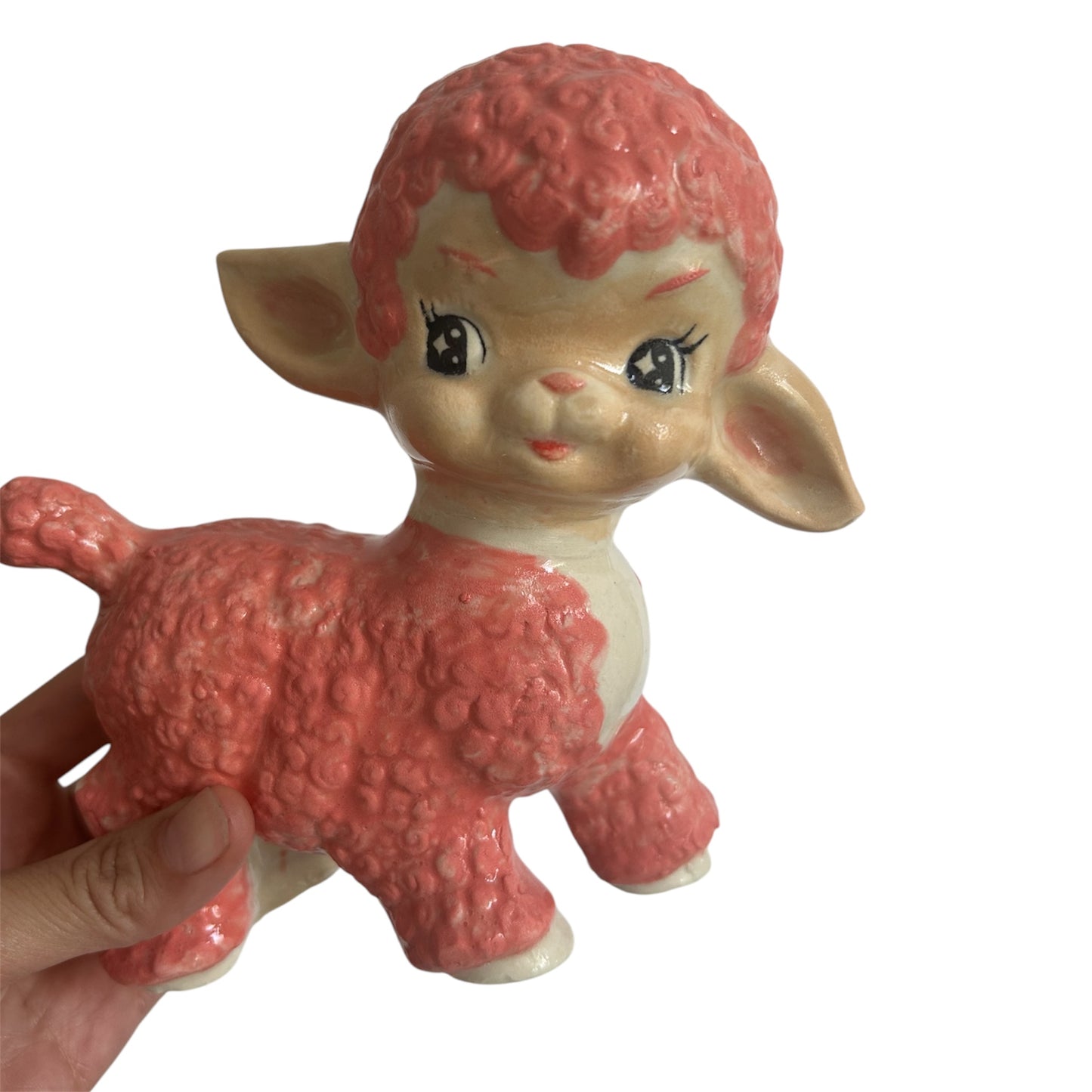 Ovejita de cerámica Rosa